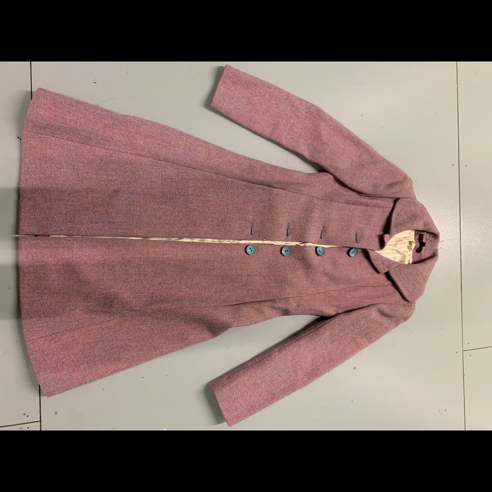 Woman’s Pink and blue Vintage Jungle coat.